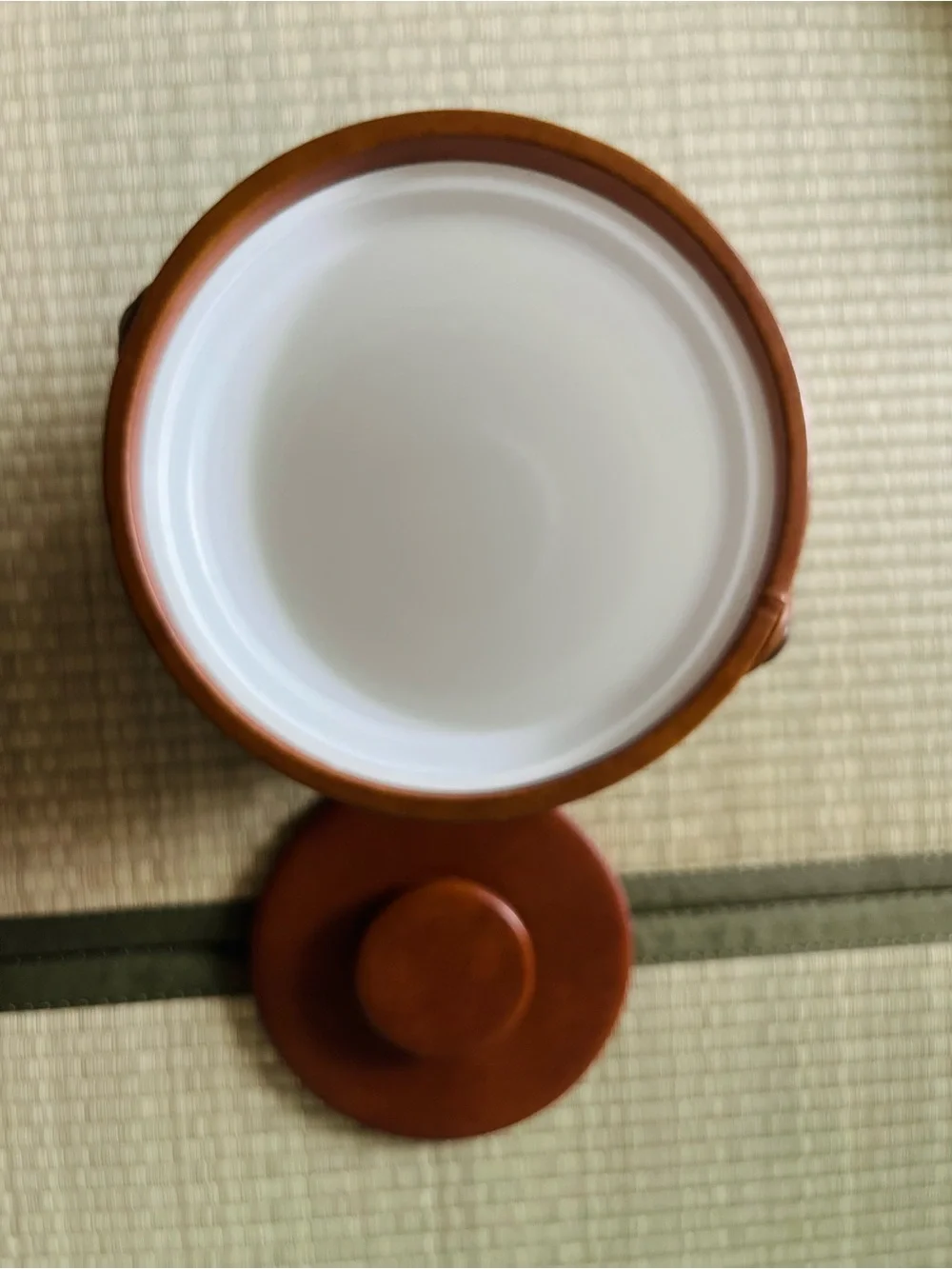 Anthropologie leather vintage round